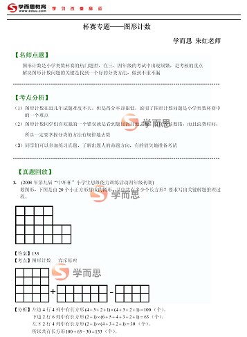 中环杯、小机灵杯考点解析：图形计数1