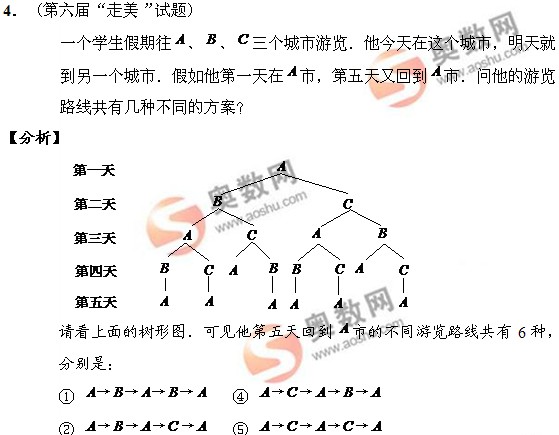 计数方法与技巧：树形图法概念二1