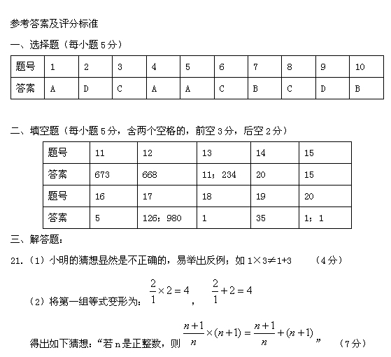第十五届“希望杯”全国数学邀请赛初一组二试5