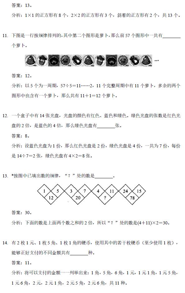 2017年天津陈省身杯三年级模拟试题二答案3